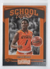 17-18 Contenders Draft School Colors RC Rookie 23 Jawun Evans - Oklahoma State C