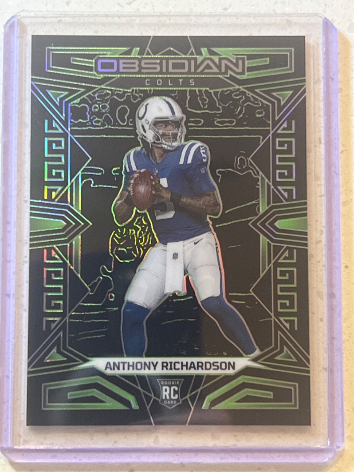 2023 Panini Obsidian Anthony Richardson RC Green Electric Etch 5/25 #144 Colts