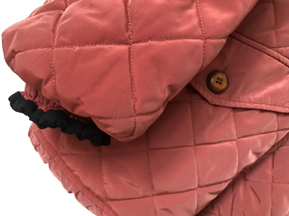 POSTAL CARD de Italia Mujer Chaqueta Parka Acolchada Naranja Oscuro Con Capucha Talla 42/8    Foto 4 de 4