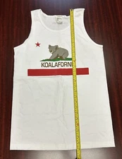 San Diego Zoo KOALAFORNIA Safari Park White Tank Top Size S New