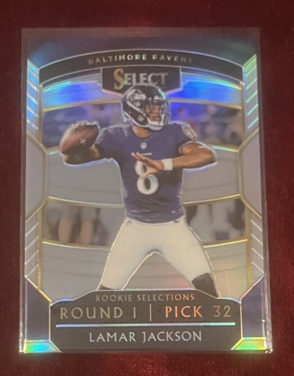 Lamar Jackson 2018 Panini Select Silver Prizm Rookie Selections #RS12 RC-Ravens