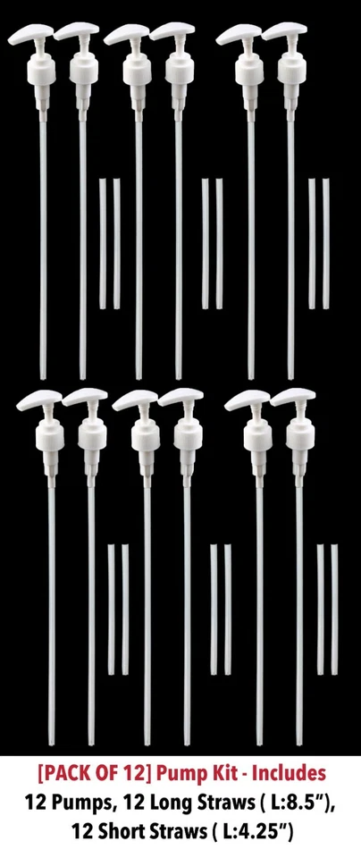 Универсальные дозирующие насосы для шампуня кондиционера для бутылки 1 л/33,8 унции упаковка из 12 - Изображение 2 из 4