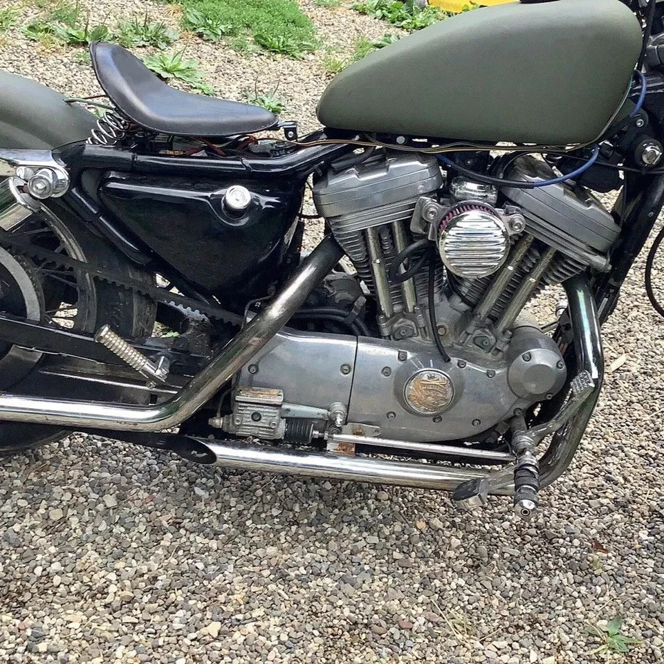 Motorcycle 3" Spring Solo Seat Bracket Mount For Harley Sportster Chopper Bobber - Image 4 of 4