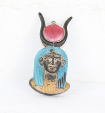 PHARAONIC HANDMADE ANCIENT EGYPTIAN Pendant Isis Hathor Necklace Pendant (BA)