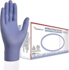 Cardinal Health Nitrile Exam Gloves Flexal , Finger Texture 200 Count Box