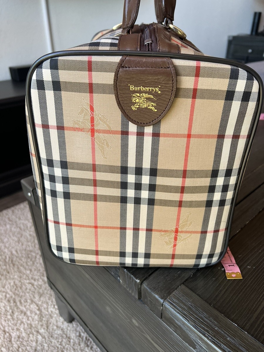 Vintage Burberry Boston Travel Bag | eBay