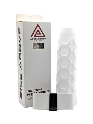 ASCENDANCY SPORTS Ascendancy Pickleball Grip - White Hex Undergrip with Grip Tape - Hesacore Alt.