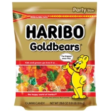 HARIBO Goldbears Original Fruit Gummy Candy, 28.8 oz Bulk Party-Size Bag - USA