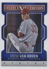 2014 Panini Elite Extra Edition Status Blue Die-Cut /100 Drew Van Orden #32 z6b