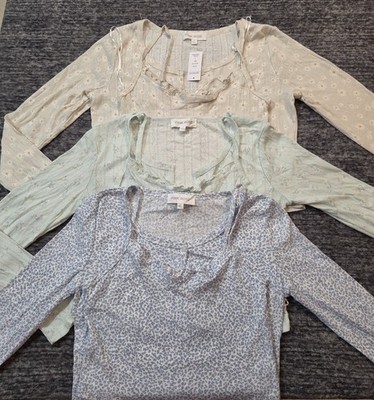 Pink Rose Womens 2 Pc. Cardigan & Matching Cami Sz L 3 Set Bundle 6 Pieces Total