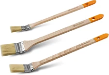 Radiator Brush - 3PC Long Handle Paint Brush for Ceilings,High Walls(25Mm,38Mm,5