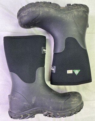 BOGS Men's Workman 17'' Comp Toe Insulated Work Boots-Black-Size: 12