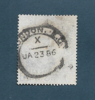 Great Britain Scott 109 Victora Ten Shillings Ultra 1884 Used Faded undamaged
