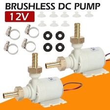2PCS DC 12V Solar Hot Water Heater Circulation Pump Low Noise Waterproof UK