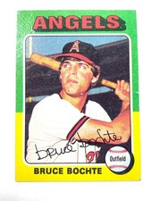 1975 Topps #392 Bruce Bochte Rookie RC California Angels MLB Baseball Card. rookie card picture