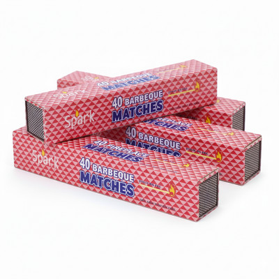 4 Pack 11'' Extra Long Wooden Safety Matches   Fire Starter 40/Box