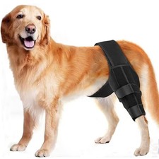 Dog Knee Brace for Torn ACL Hind Leg, Adjustable Front Back Leg Support Vet-R...