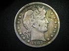 1903-P Barber Quarter! VF++/XF Toned Very Rare Seldom Seen Grade! Very Rare Coin