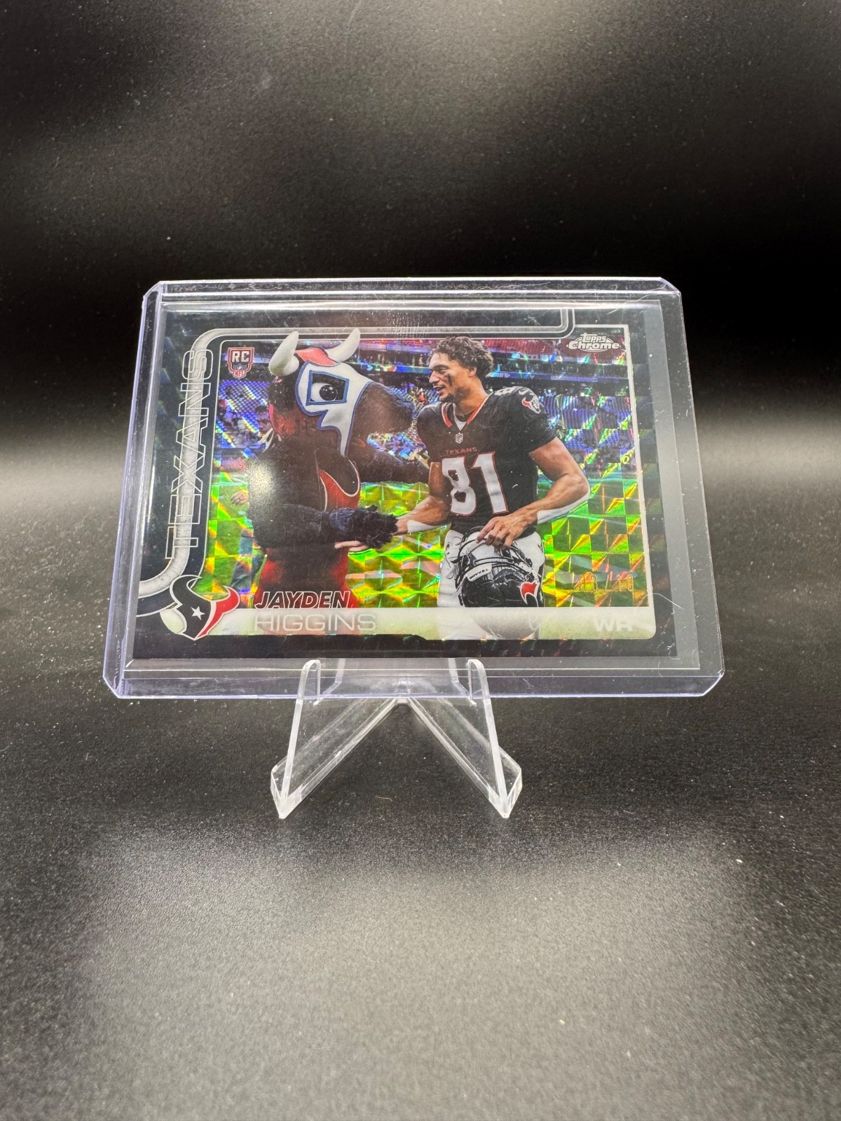 Topps 2025 Chrome Jayden Higgins #343 Rookie Card Image Variation Black /10 SSP