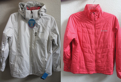 Columbia Women's Nordic Point II Omni Heat Interchange 3-1 Jacket   White/Pink L