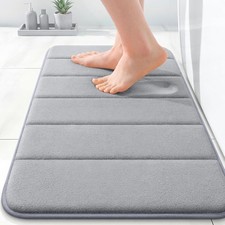 Memory Foam Bath Mat 24x16, Super Soft and Absorbent Bathroom Rugs