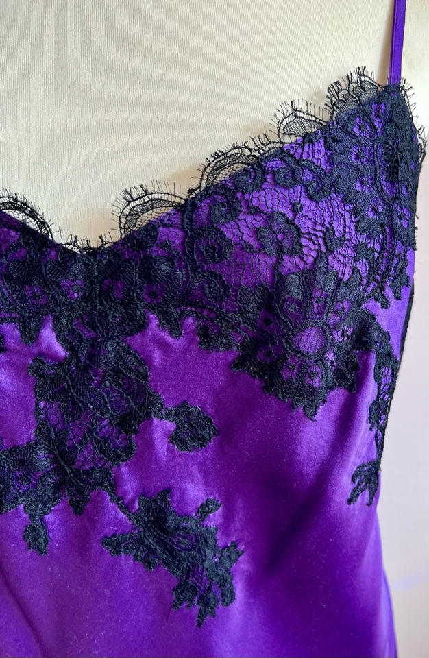 Chaleco Top Camisola Marjolaine* Seda y Hojas Encaje FR42 Foto 3 de 4