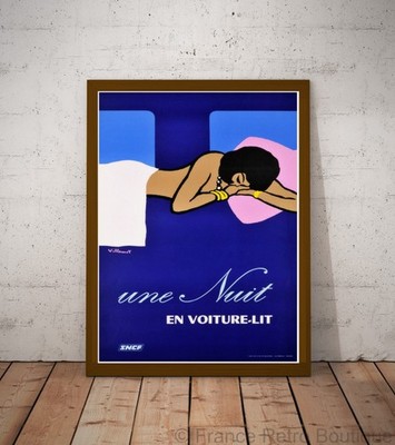 Poster-Plakat Eine Nacht im Auto Bett