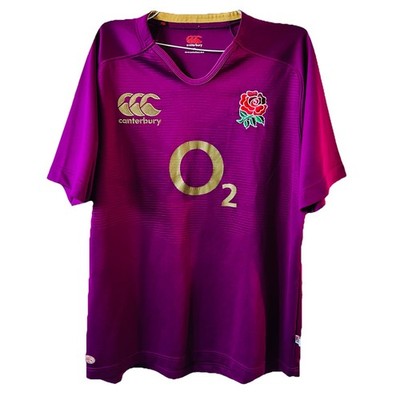 England Rugby Union Away Shirt 2012-2013 Canterbury XL Pro Player Jersey Purple