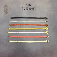 1/6 Scale Female Pu Belt Colored Waist Belt Model F 12" Action Figure Body