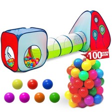 Play Tent with Tunnels  3pc Pop-Up Gym Set for Kids  Indoor Outdoor Fun