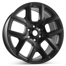 New 22 X 9 6x139.7 Satin Black Alloy Wheel Rim 2019-2025 For Dodge Ram 1500