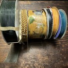 Gold, Dark Green, Apple Pear Grape, Wine Themed Lot Of 6 Spools Of Ribbon — photo 5