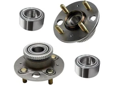 29RQ82T Front and Rear Wheel Hub and Bearing Kit Fits 2002-2003 Honda Civic