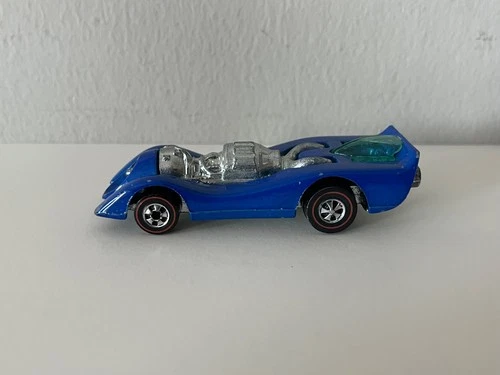 Hot Wheels Redline 1970 Blue Enamel Jet Threat Hong Kong