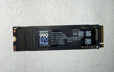 Samsung 990 EVO Plus SSD 2TB, PCIe Gen 4x4, Gen 5x2 M.2 2280