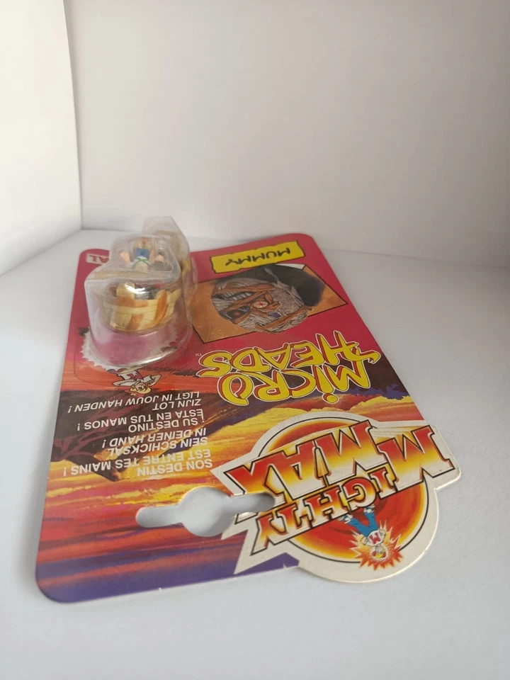 Mighty Max Micro Heads MUMMY 1993 OVP Bluebird Toys Retro Rarität MOC - Bild 4 von 4