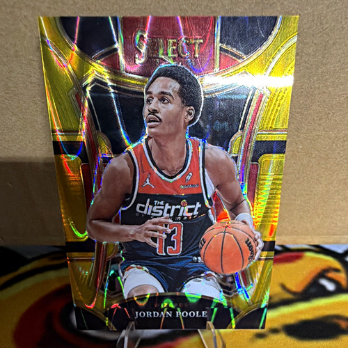 Panini 2023-24 Select Jordan Poole Wizards #383 Mezzanine Gold Prizm 10/10