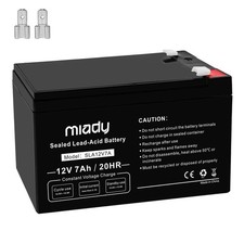 12V 7Ah Rechargeable Sealed Lead Acid Battery 1 Pack 