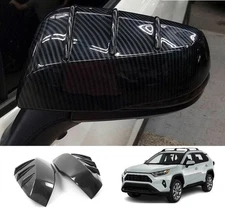 For Toyota RAV4 2025 Accessories Door Side Mirror Cover Carbon Fiber Protect Cap