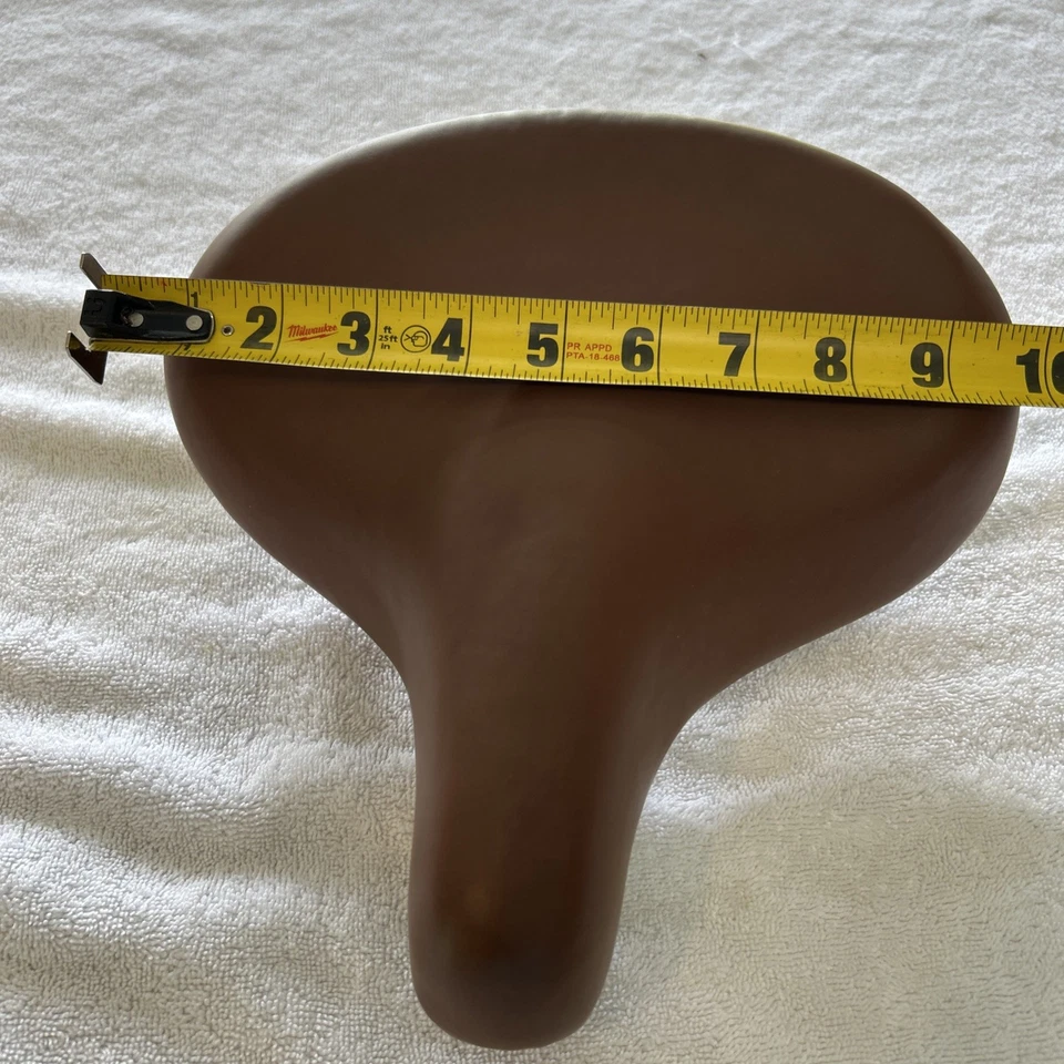 Asiento Bicicleta Ancho 10 Pulgadas Marrón Nuevo Foto 3 de 4