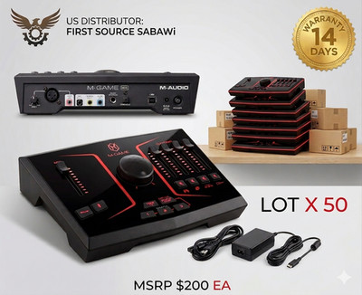 LOT X 50 M.GAME 4CH Audio Interface Mixer for Streaming and Gaming with XLR USB