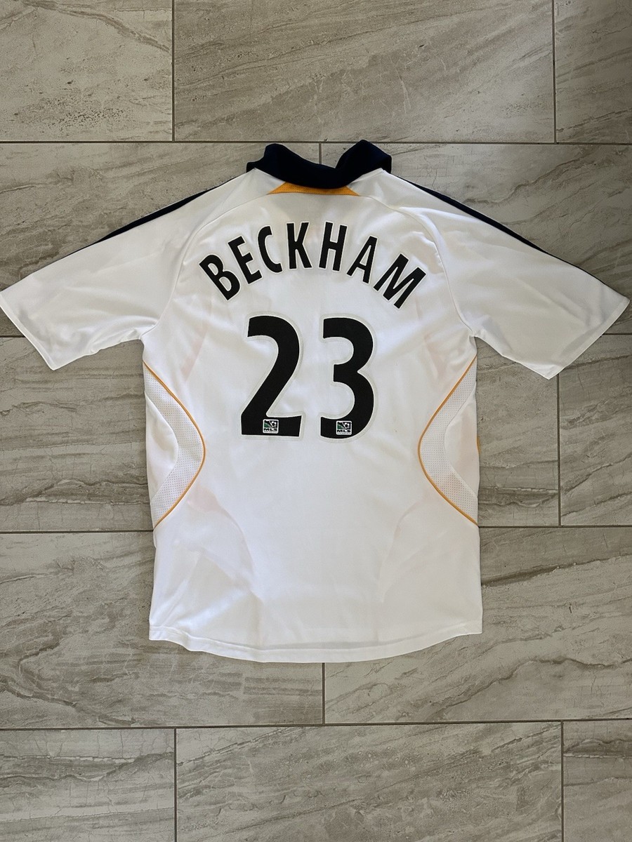 BECKHAM ユニフォームセットアップ Authentic Adidas David Beckham LA Galaxy 2007-08 Home Soccer