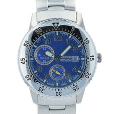 Reloj Beuchat Tide Line Hombre Tide Acero Suizo 100M Náutico Esfera Azul
