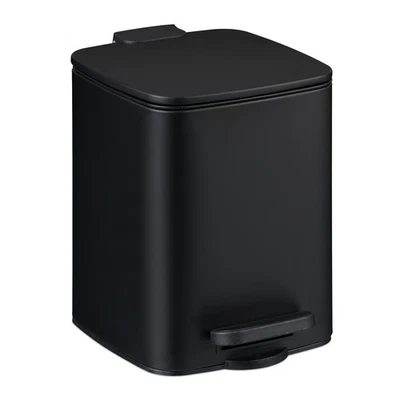 Poubelle de salle de bain 6 litres Petite poubelle à pédale Poubelle wc poser - Photo 1/2