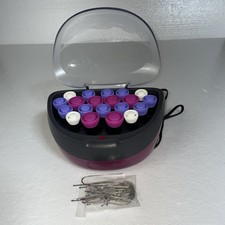 Remington Ionic Hot Rollers Velvet Hair Setter Curlers H-5600 3 Sizes Pageant