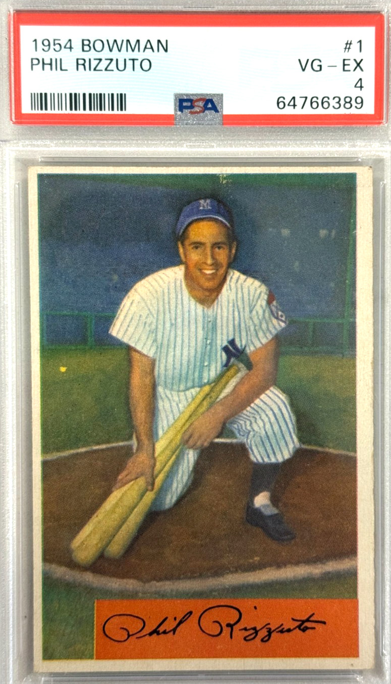 1954 Bowman #1 Phil Rizzuto PSA 4