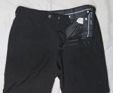 HAGGAR MEN PANT 34x29 BLACK CLASSIC FIT PREMIUM COMFORT DRESS SLACK HD00754