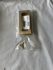 Emtek 220304US4 Brass Modern Rectangular Flush Pull 4”