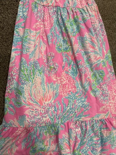 NWT Lilly Pulitzer Pink Floral Maxi Dress Vienna Print Sundress Girls S 4-5 - Picture 3 of 9