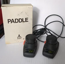 Atari 2600 CX-30 Original Paddles in box Clean Tested & Working Vintage VG